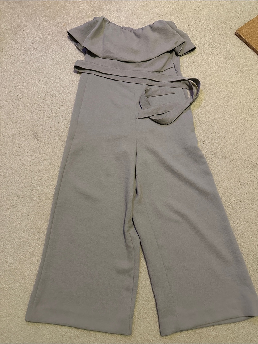 Strapless cropped Wide-Leg Jumpsuit